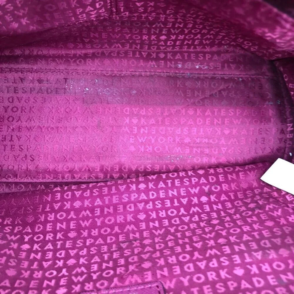 KATE SPADE New York Wesley Place Suede Laurel Purse Crossbody Hand Bag Purple​​​